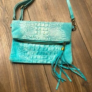 Genuine leather crossbody from Italy